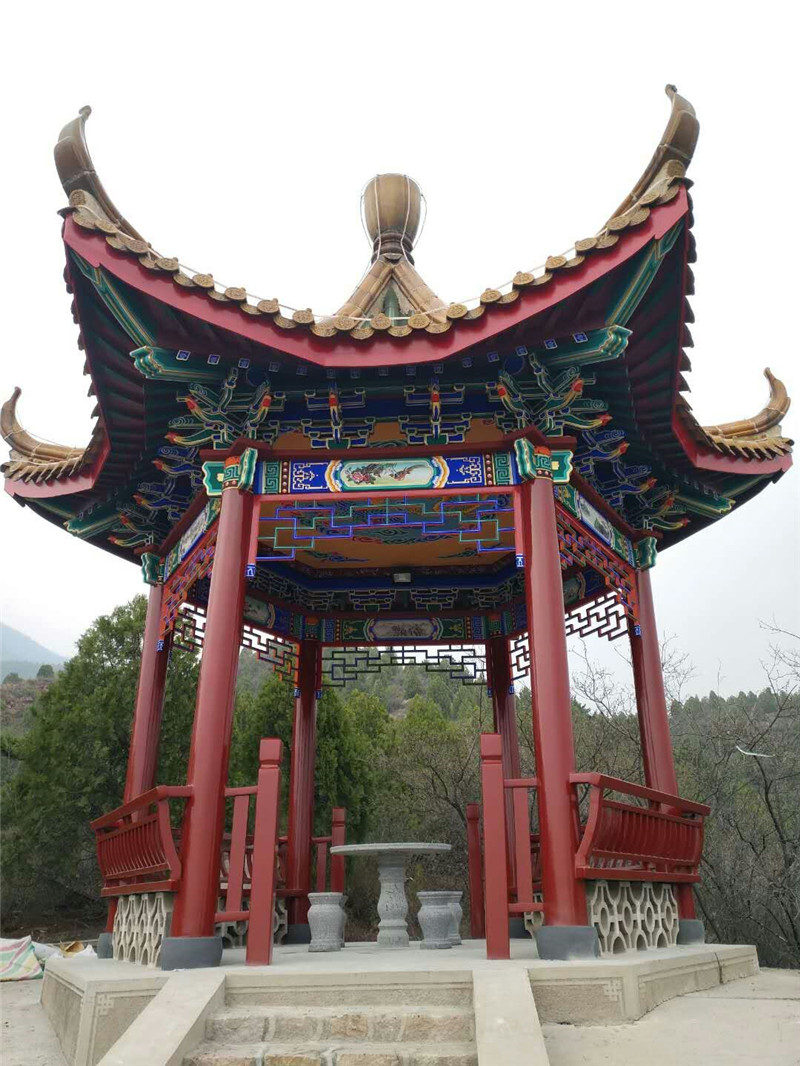 昆明水泥六角亭